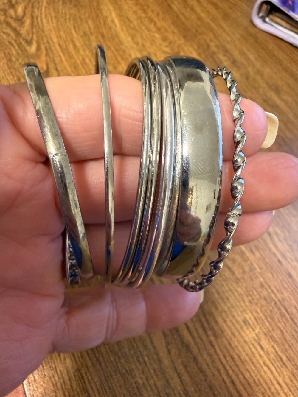Silver Bangles